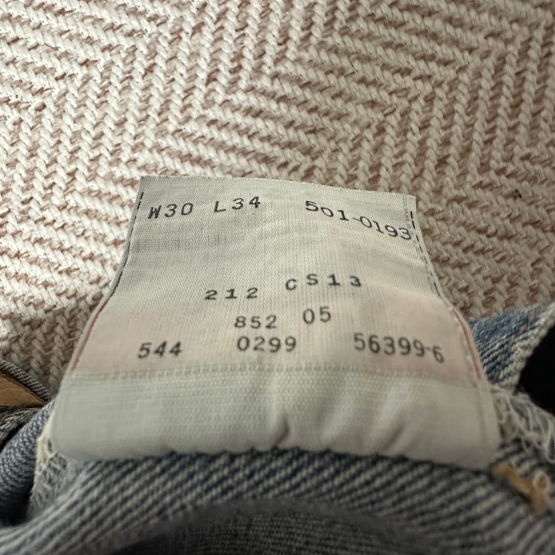 LEVI'S 501 90's usa made jeans 상품이미지5