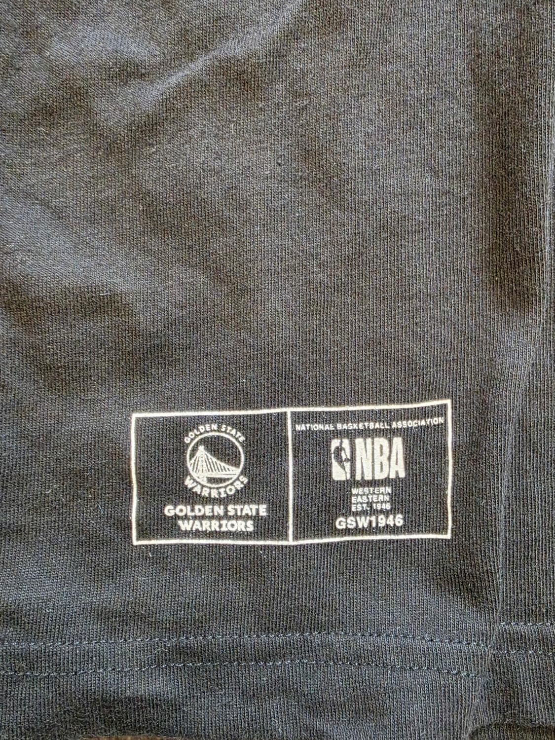 NBA 골든스테이트 워리어스 반팔 티셔츠 블랙 상품이미지6