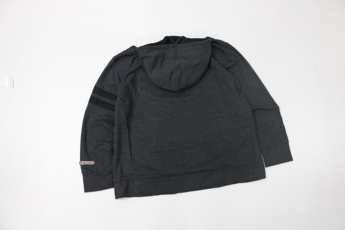 Drug Store's 드러그스토어 빈티지 패치 와펜 차콜 후드티셔츠 상품이미지8