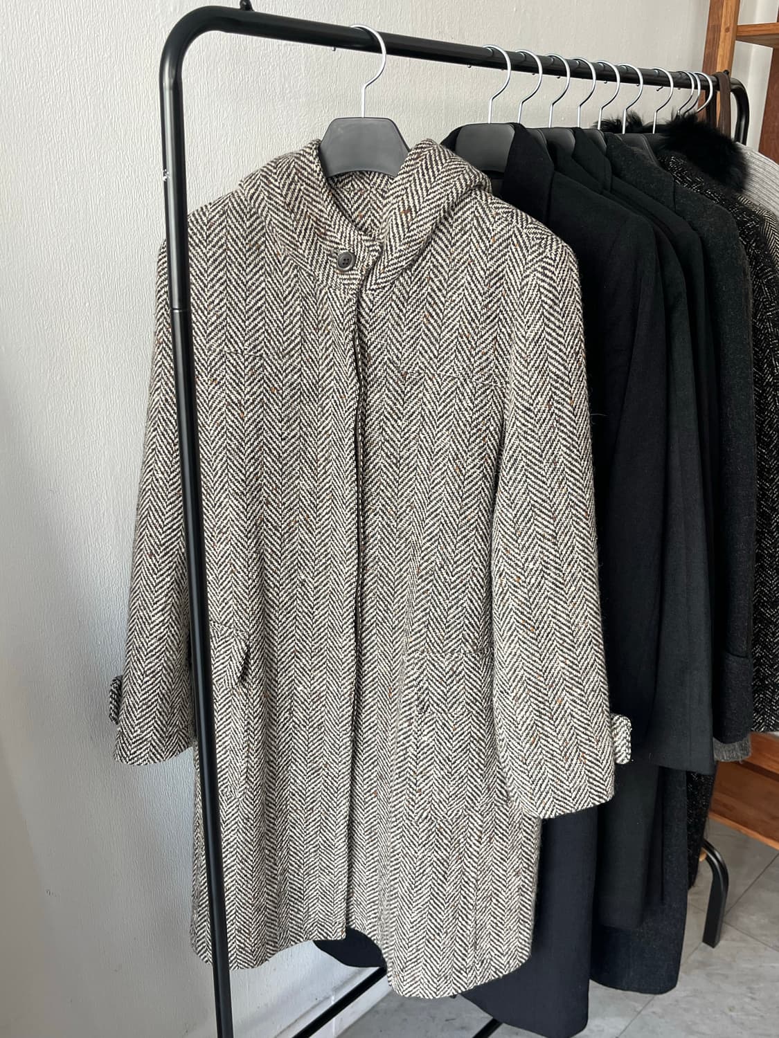 빈티지 울나일론코트 상품이미지5