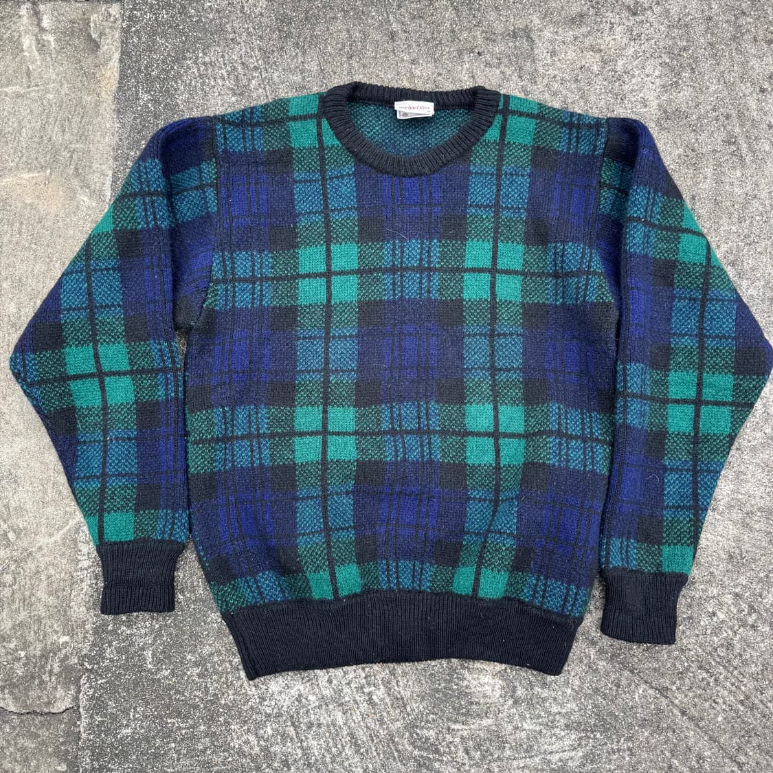 [L] Michael Ross 마이클로스 체크 니트 상품이미지1