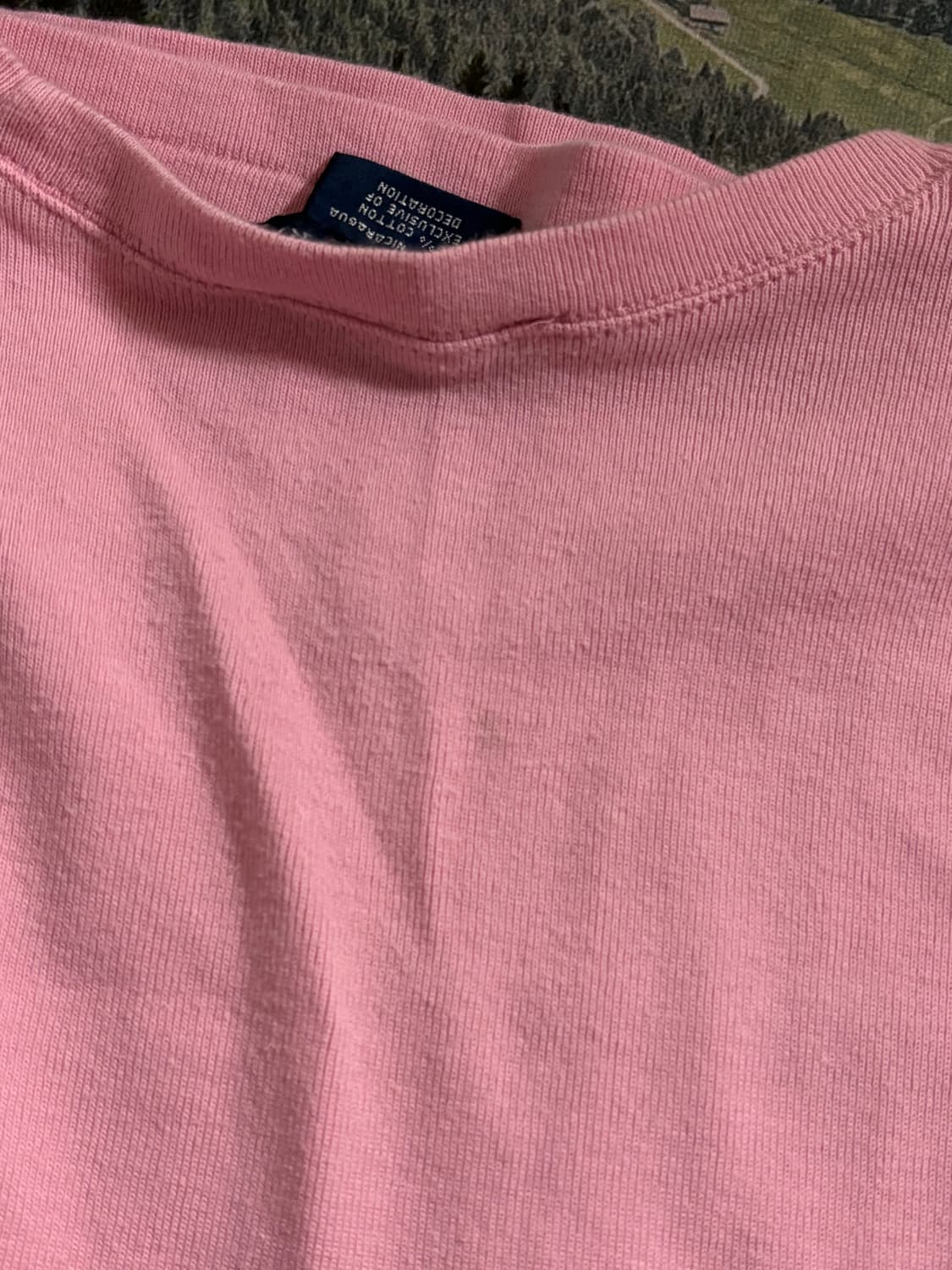 랄프로렌 딸기우유 연핑크 반팔 상품이미지3