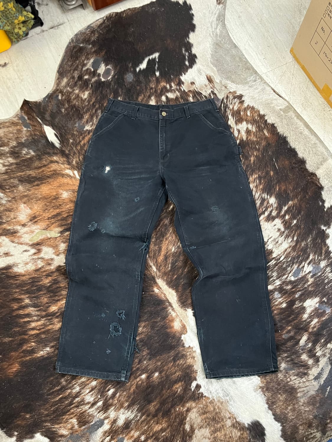 90's CARHARTT B11 CARPENTER WORK PANTS 상품이미지5