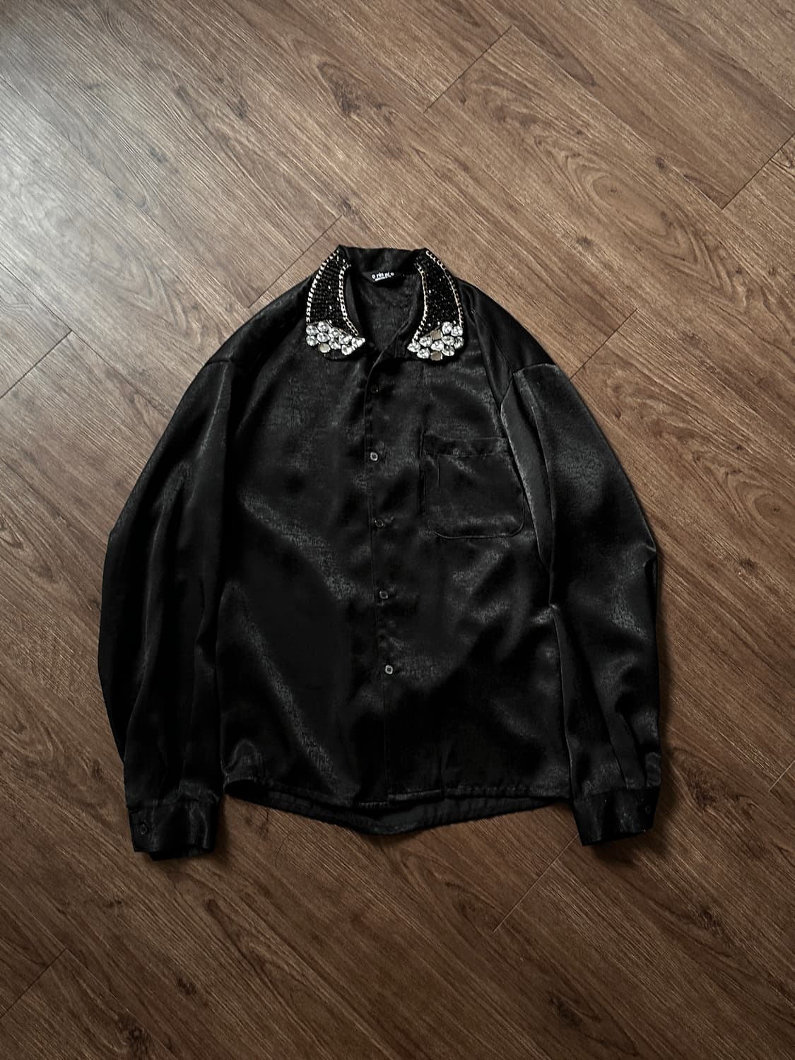 e rin ai e 비즈 디테일 & 실크 셔츠 상품이미지7