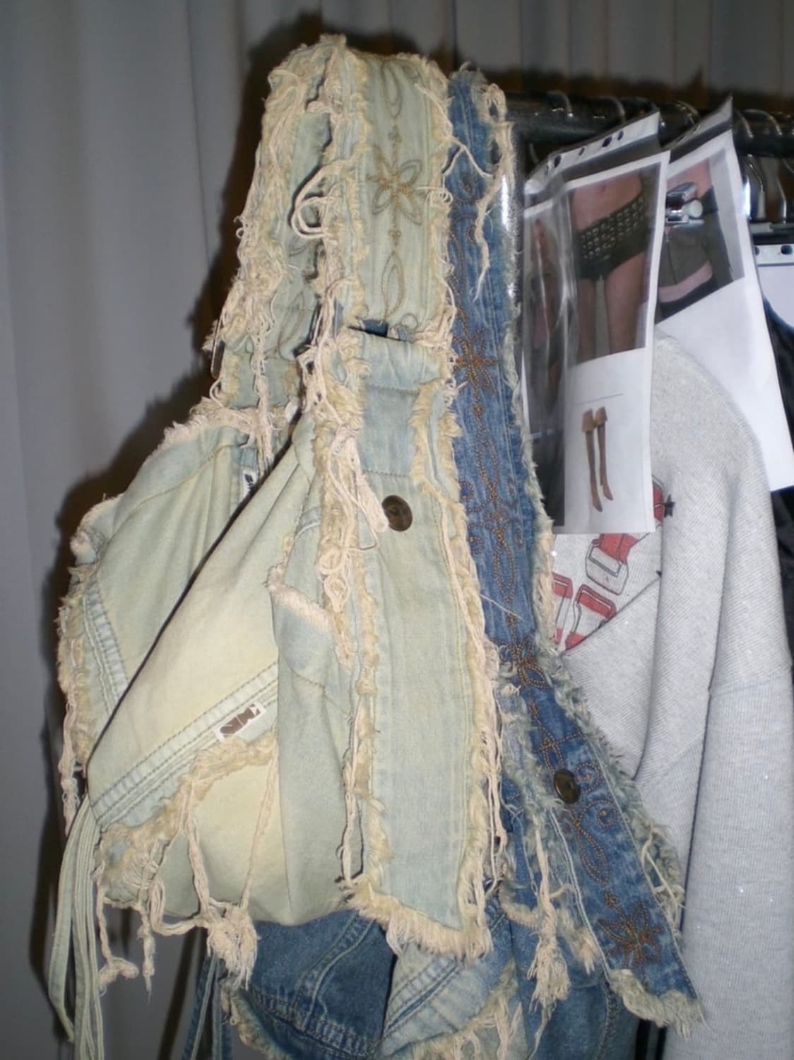 스컬프터 디스트로이드 데님 더플백 라이트그레이 상품이미지5