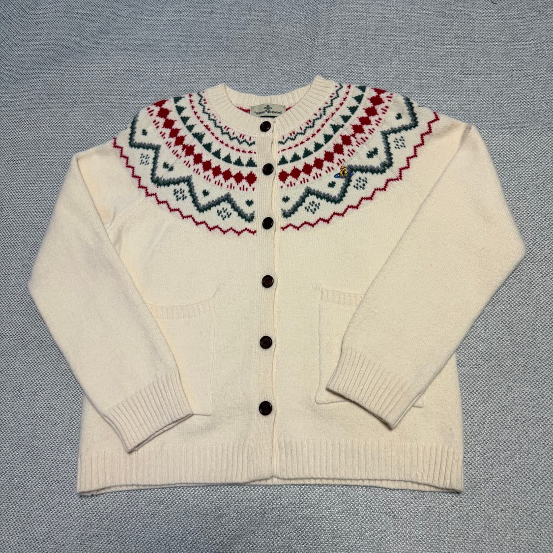 비비안웨스트우드 노르딕 패턴 가디건 상품이미지1