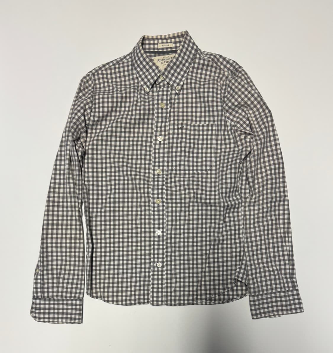 여성 아베크롬비 깅엄 체크 긴팔 셔츠 S ~ M 상품이미지1