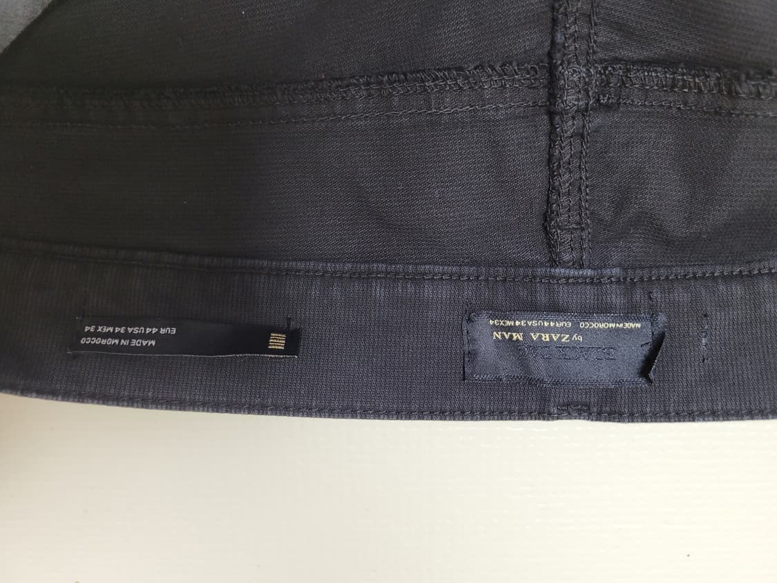 자라맨 ZARAMAN 체인장식 데미지 팬츠 33 블랙 상품이미지6