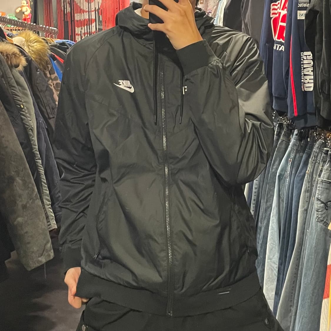[IM] NIKE 나이키 블랙 바람막이 상품이미지2