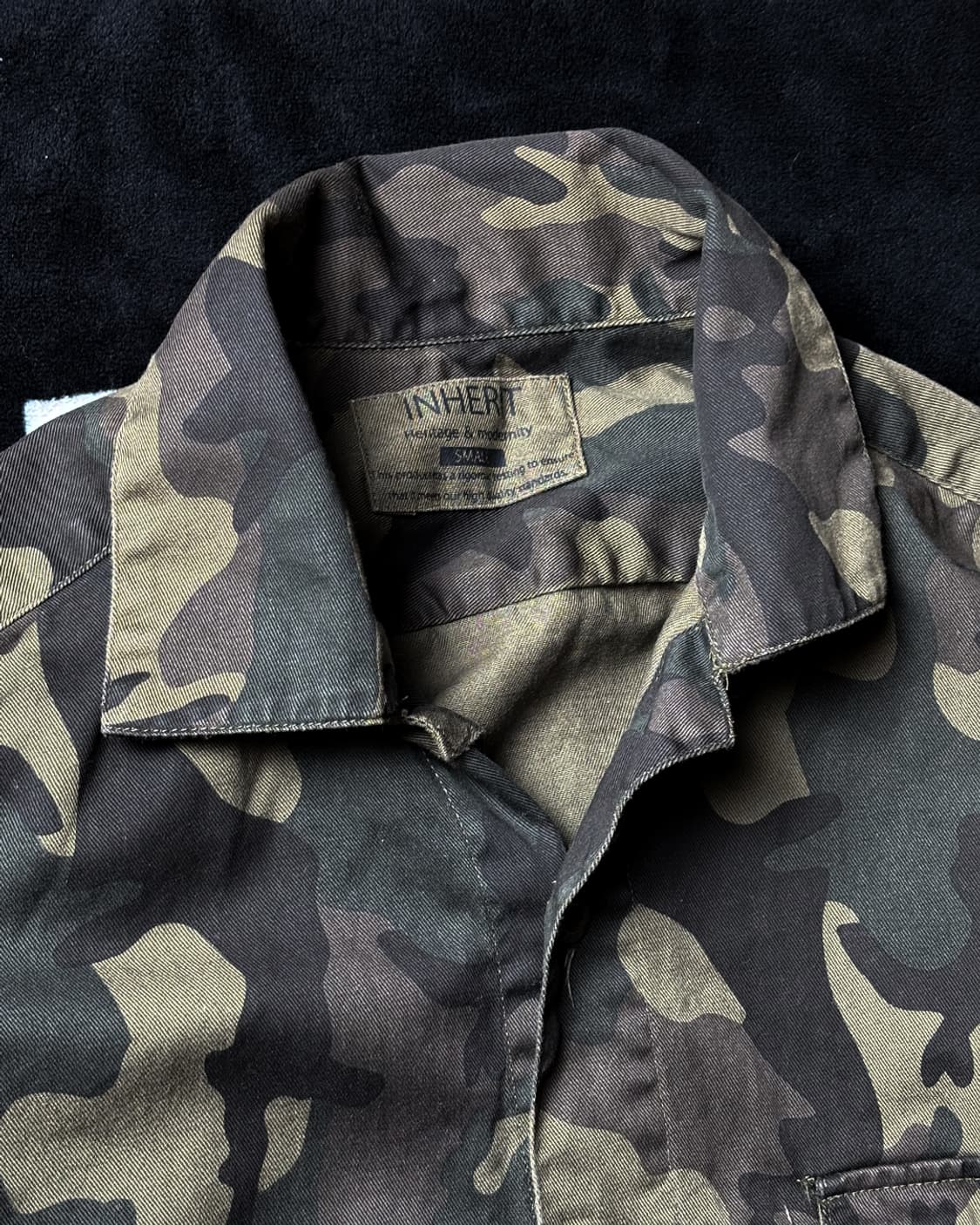 일본빈티지 INHERIT 카모 셔츠형 재킷 상품이미지2