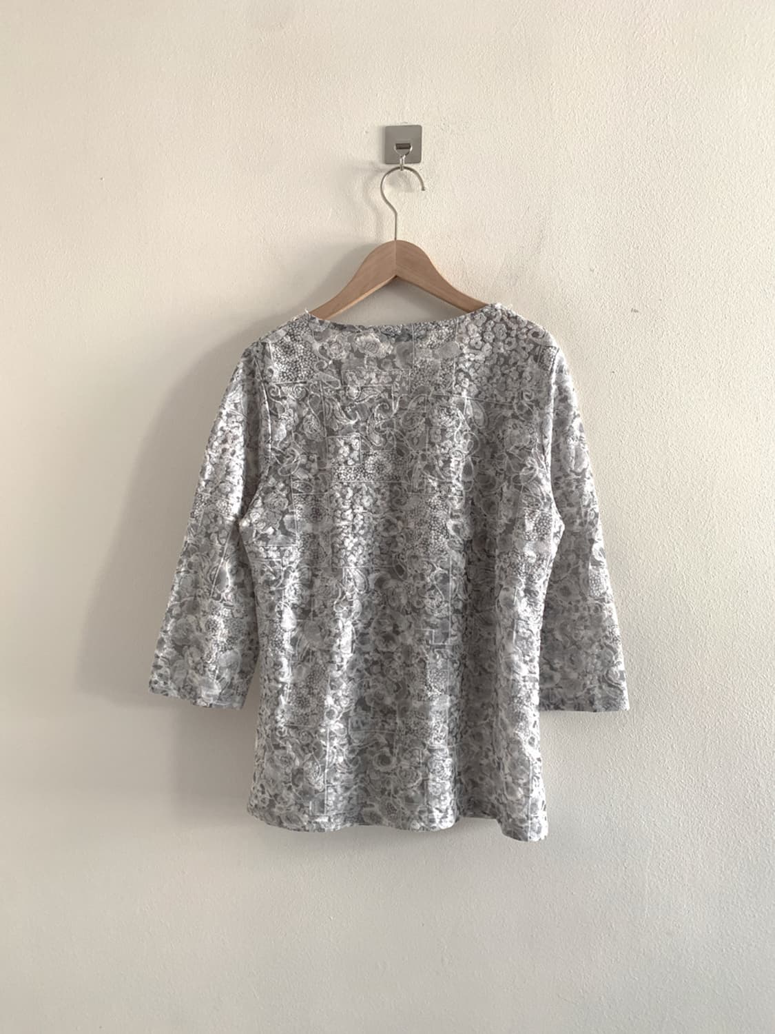Lace Collar Pattern Blouse T 상품이미지5