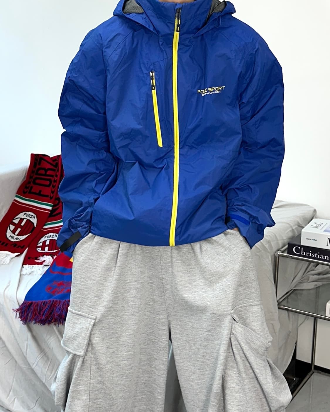 폴로 스포츠 블루 바람막이 L 상품이미지1