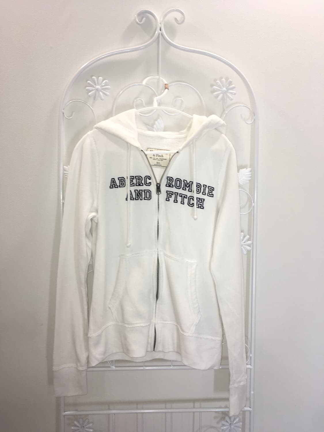 abercrombie&fitch white hood zipup 상품이미지5