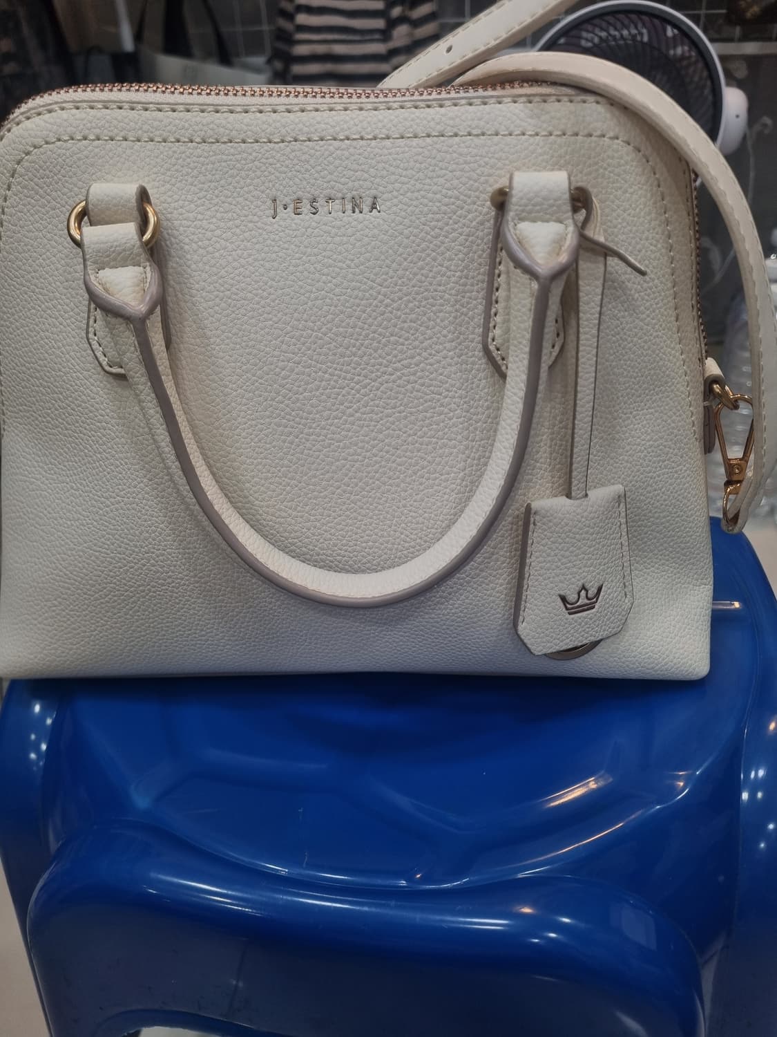 제이에스티나 화이트 가방 상품이미지1