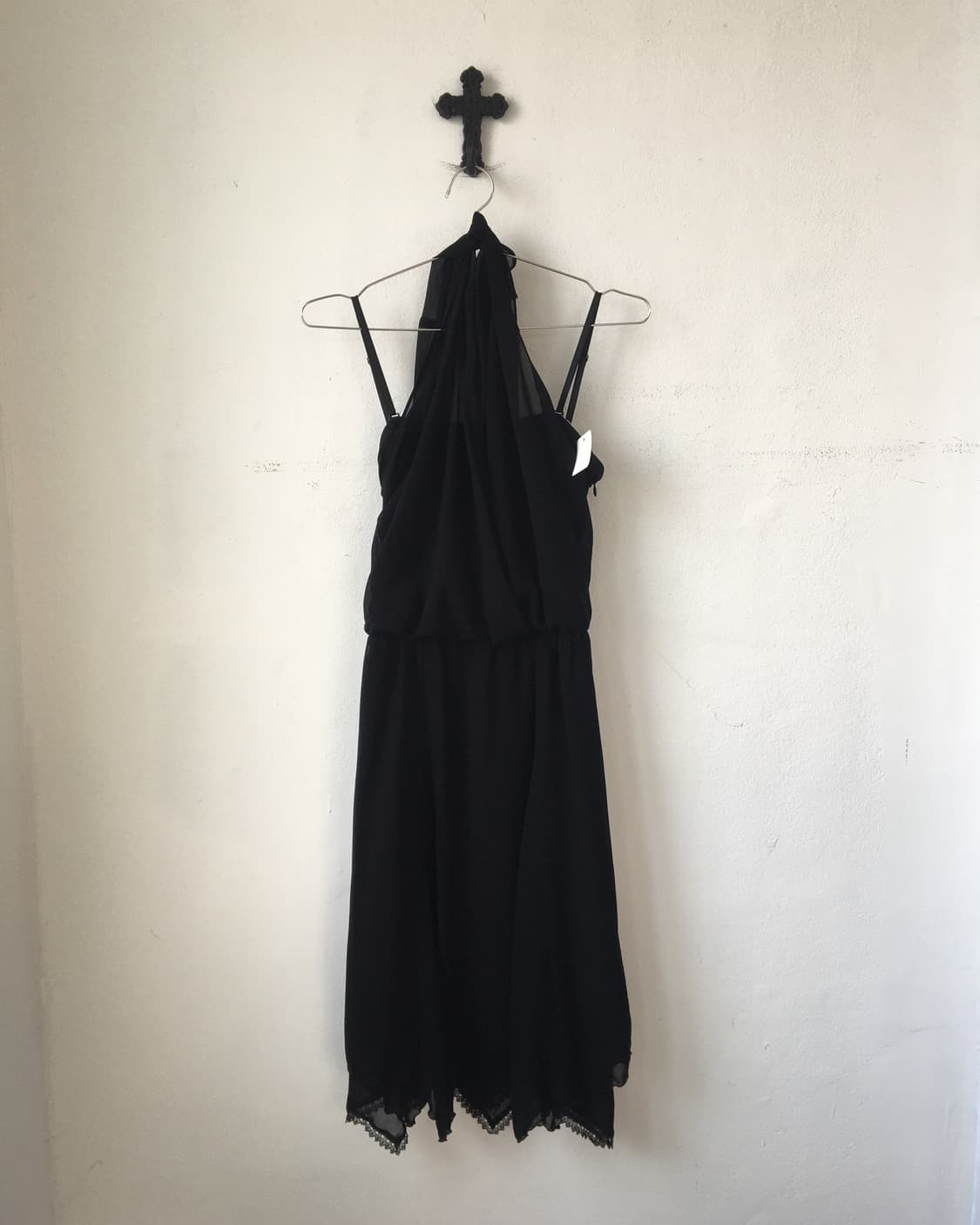 Drape holter neck point onepiece 상품이미지2