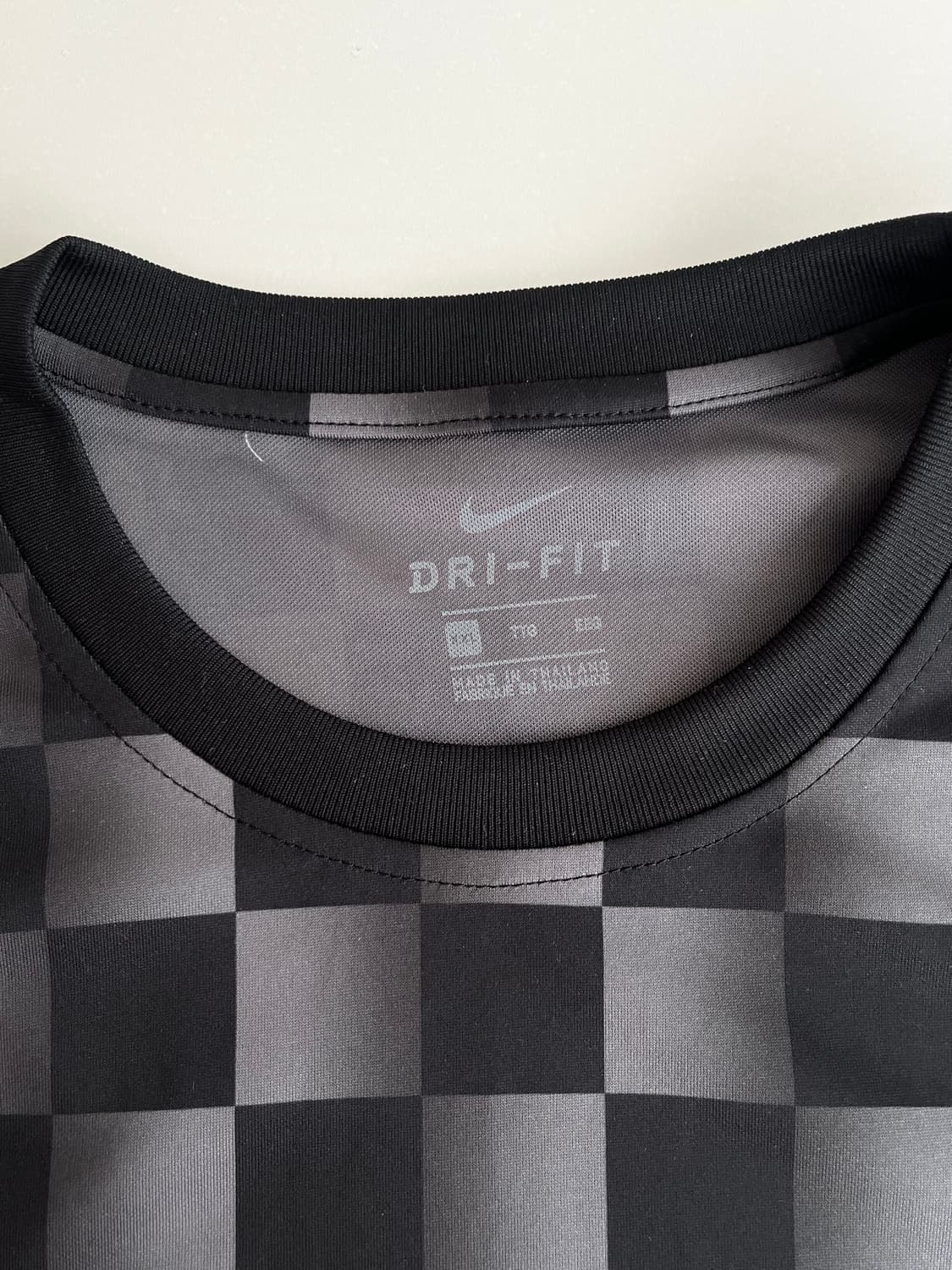 XXL) 나이키 드라이핏 체커보드 반팔 티셔츠 블랙 상품이미지4