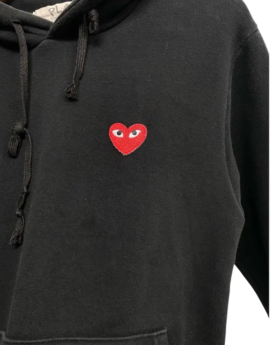 꼼데가르송 블랙 기모 후드티 S 상품이미지4