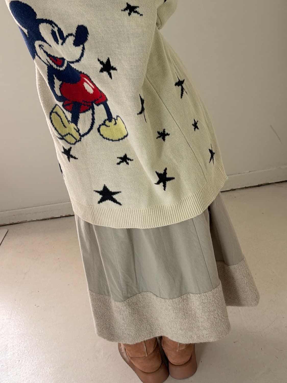 일본빈티지 별 니트 롱가디건 상품이미지5