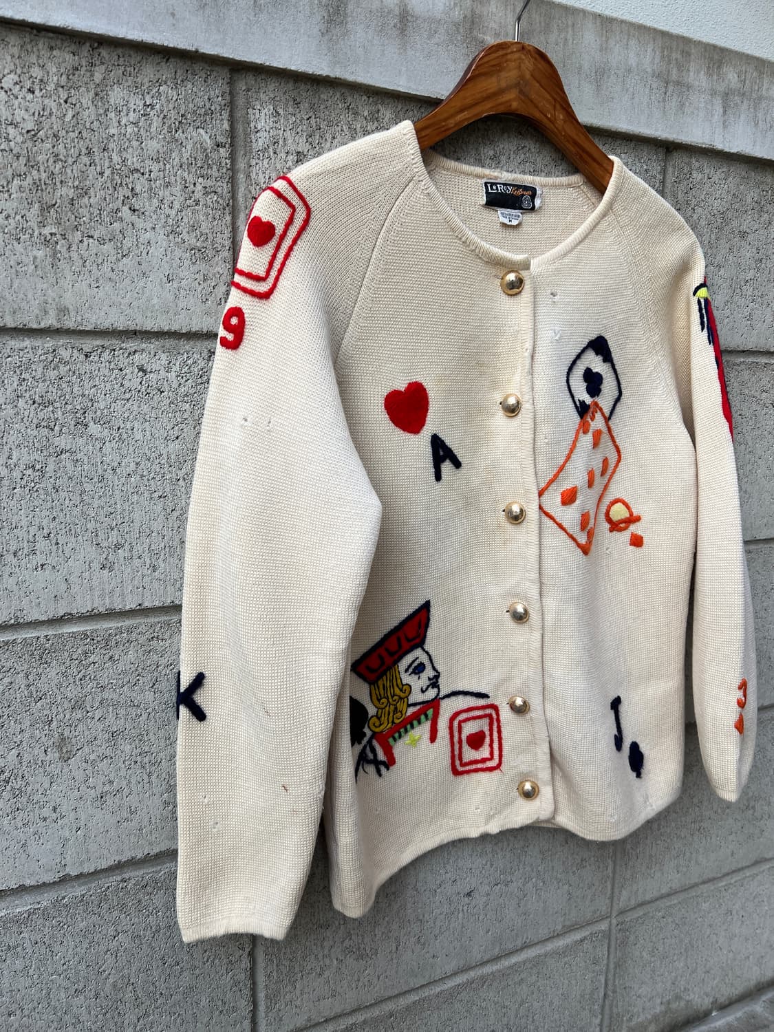 1970s LEROY KNITWEAR CARDIGAN 70s 울가디건 상품이미지4
