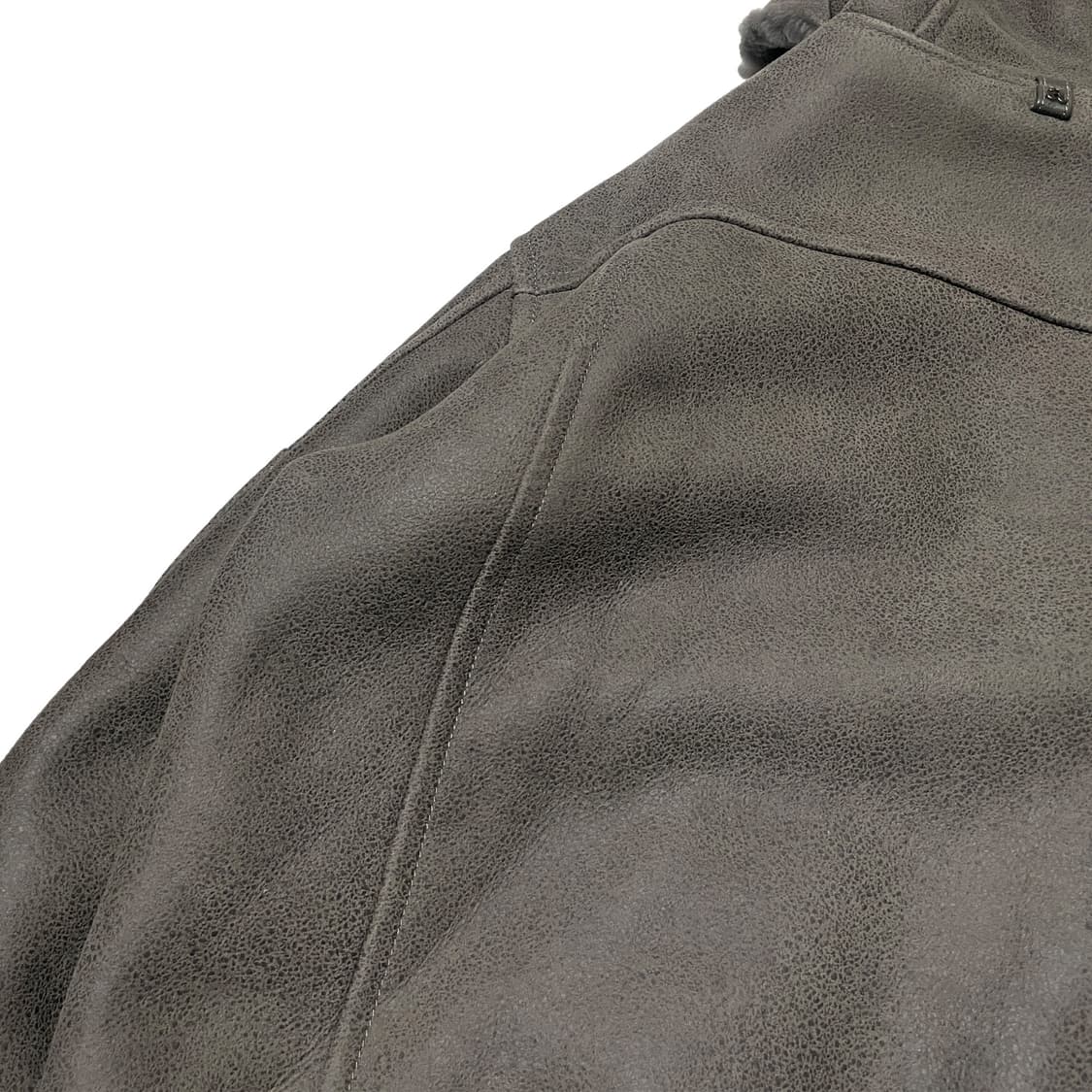 알레그리 무톤 레더 후드 집업 무스탕 상품이미지7