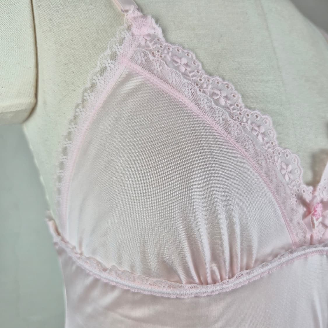 일본산 핑크 레이스 슬립원피스 상품이미지5