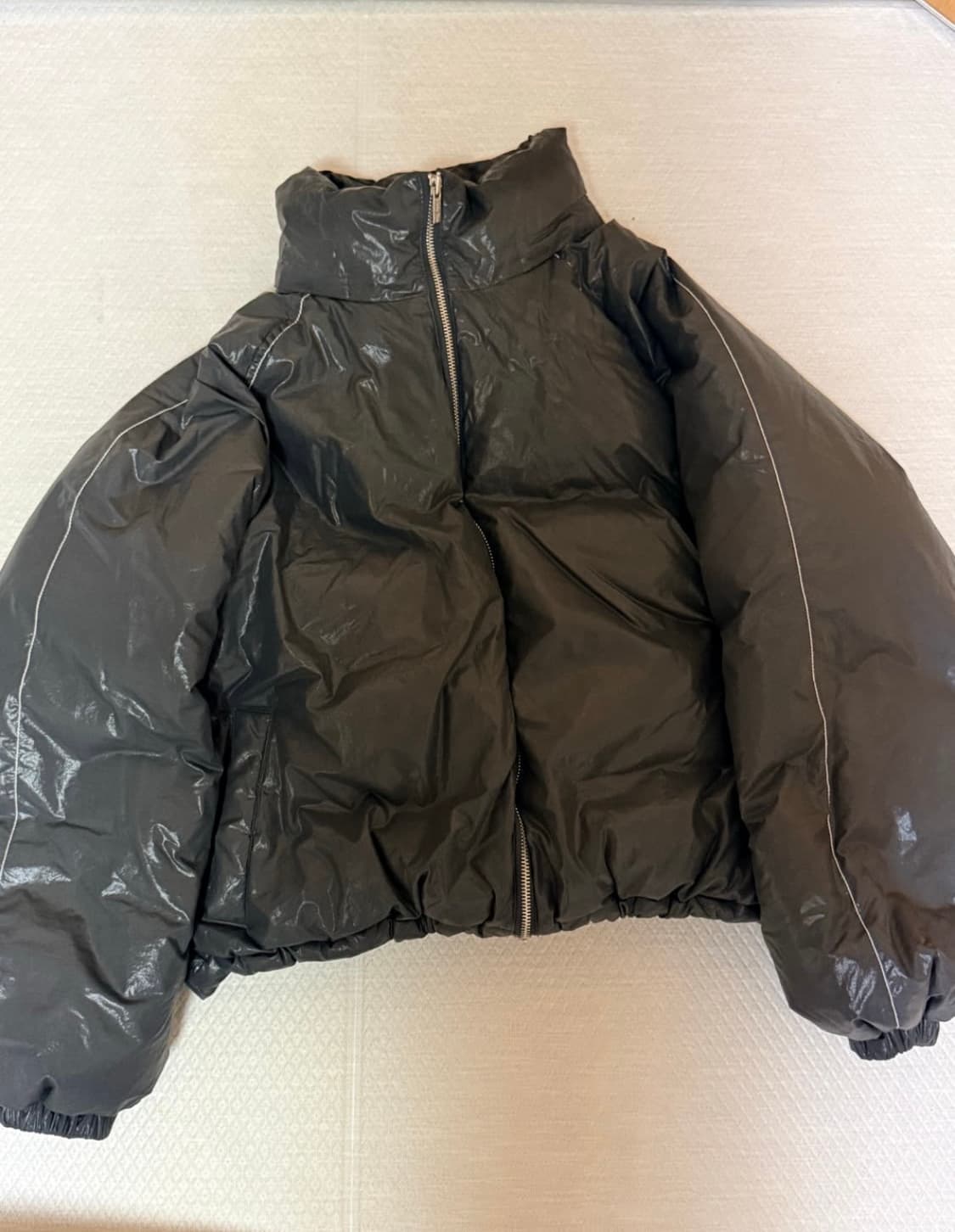 마뗑킴 숏패딩 차콜 상품이미지2