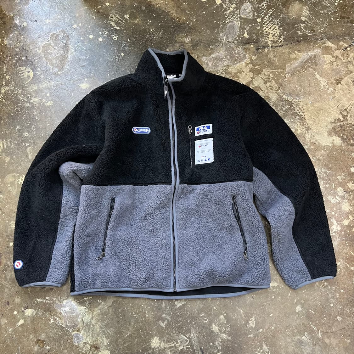 105) 아웃도어프로덕츠 X 휠라 콜라보 보아 플리스자켓 후리스 점퍼 상품이미지2