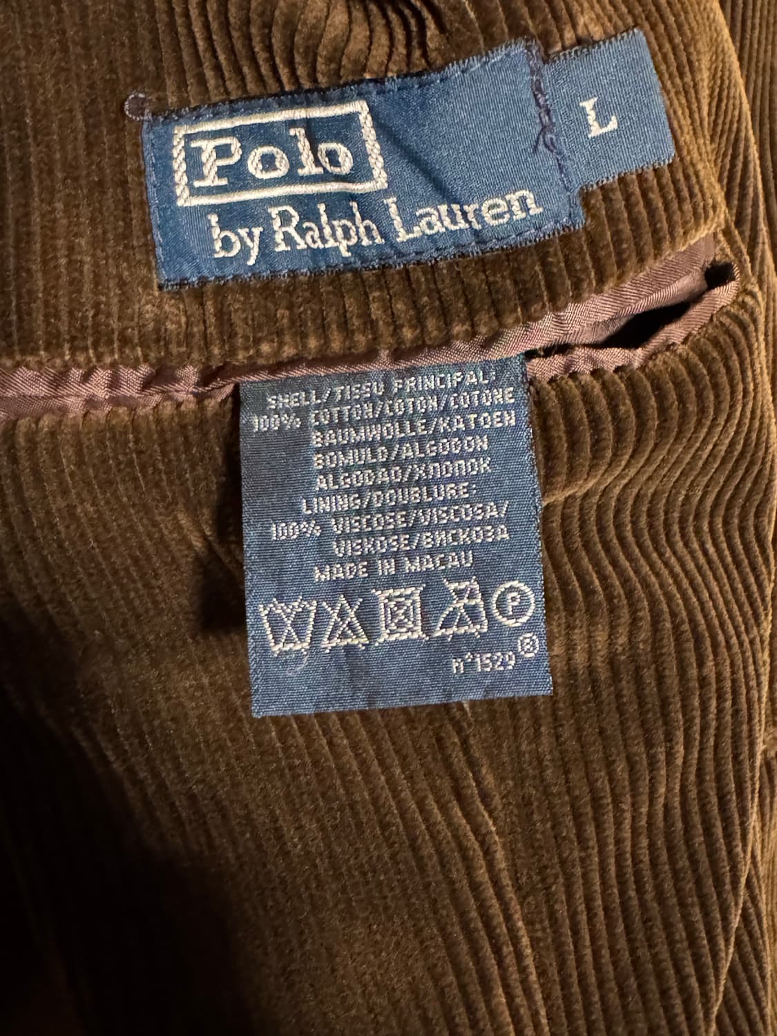 폴로 랄프로렌 코듀로이 블레이저 (L) 상품이미지7