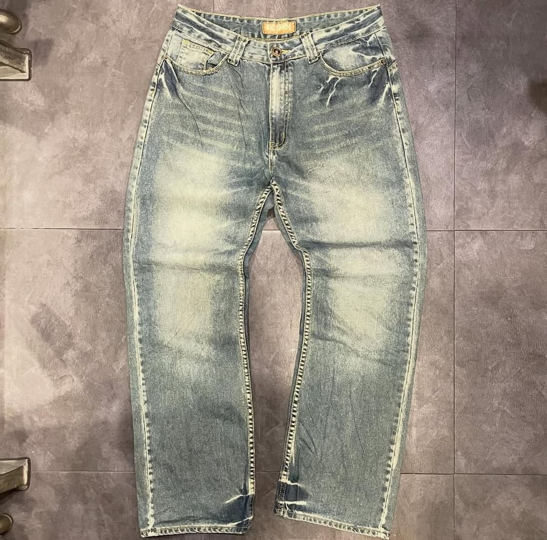 [IM] jean Big Spade jieans 힙합데님 자수 워싱 팬츠 상품이미지5