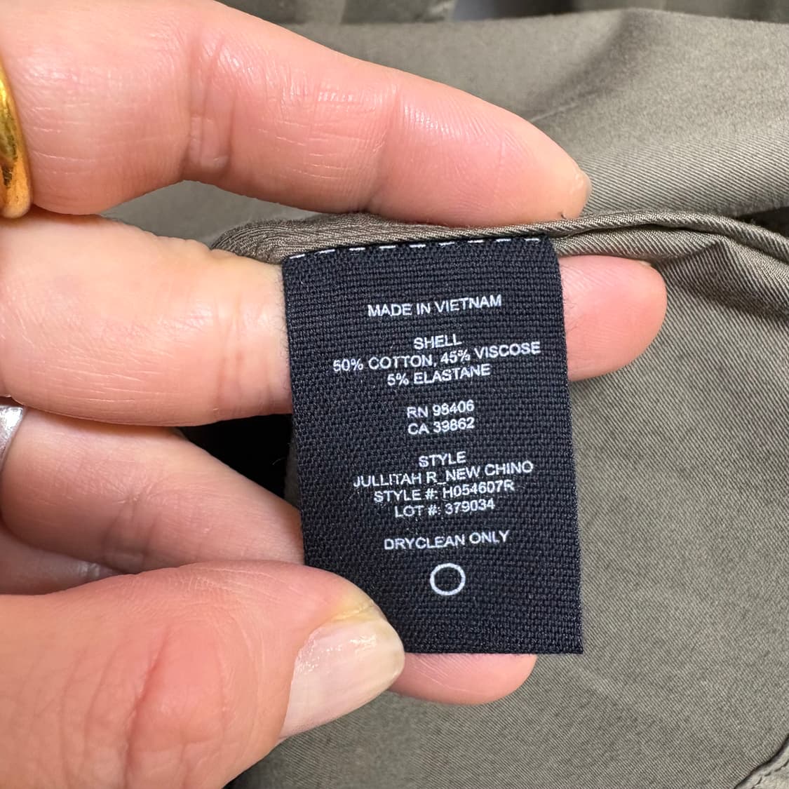 Theory Jullitah Poplin 띠어리 카키 셔츠 원피스  상품이미지3