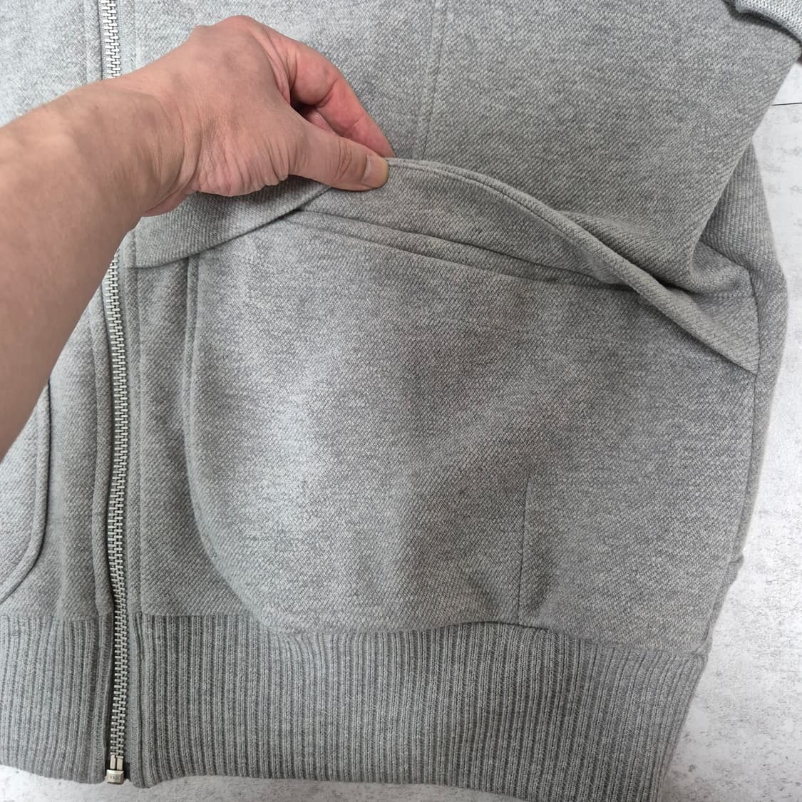 시스템 옴므  후드 집업 실제 착용샷(실물깡패) 상품이미지8