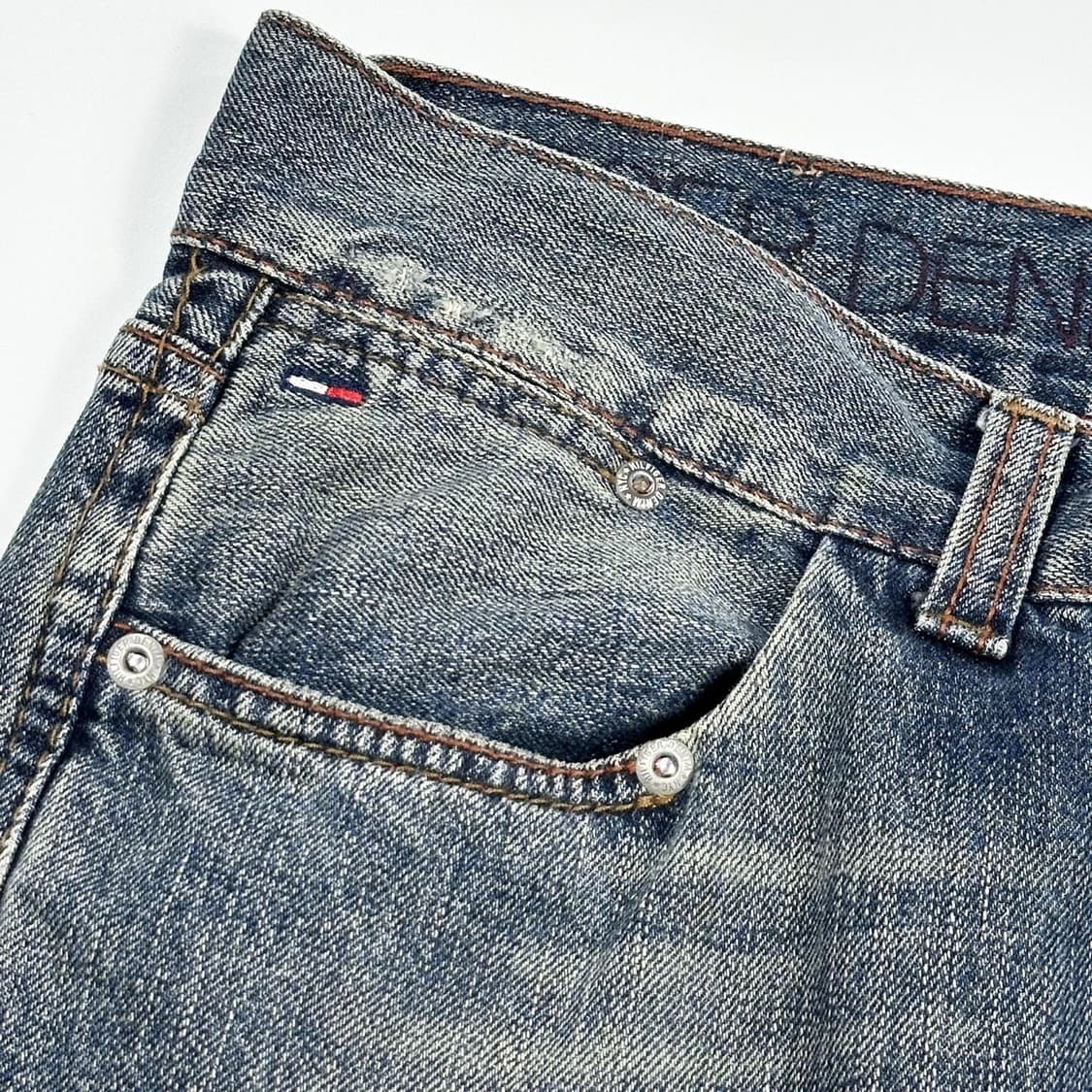 타미힐피거 플래그 패치워크 워싱 데님 팬츠 (33인치) 상품이미지5