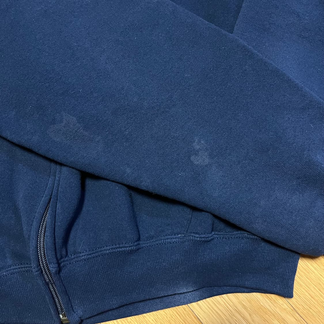 [L] 90s 빈티지 러셀 후드집업 네이비 상품이미지6