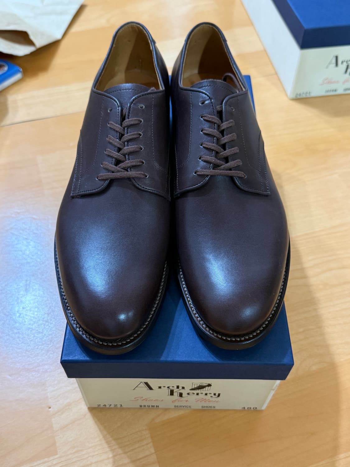 아치케리 서비스슈즈 브라운 8.0 새상품 상품이미지1