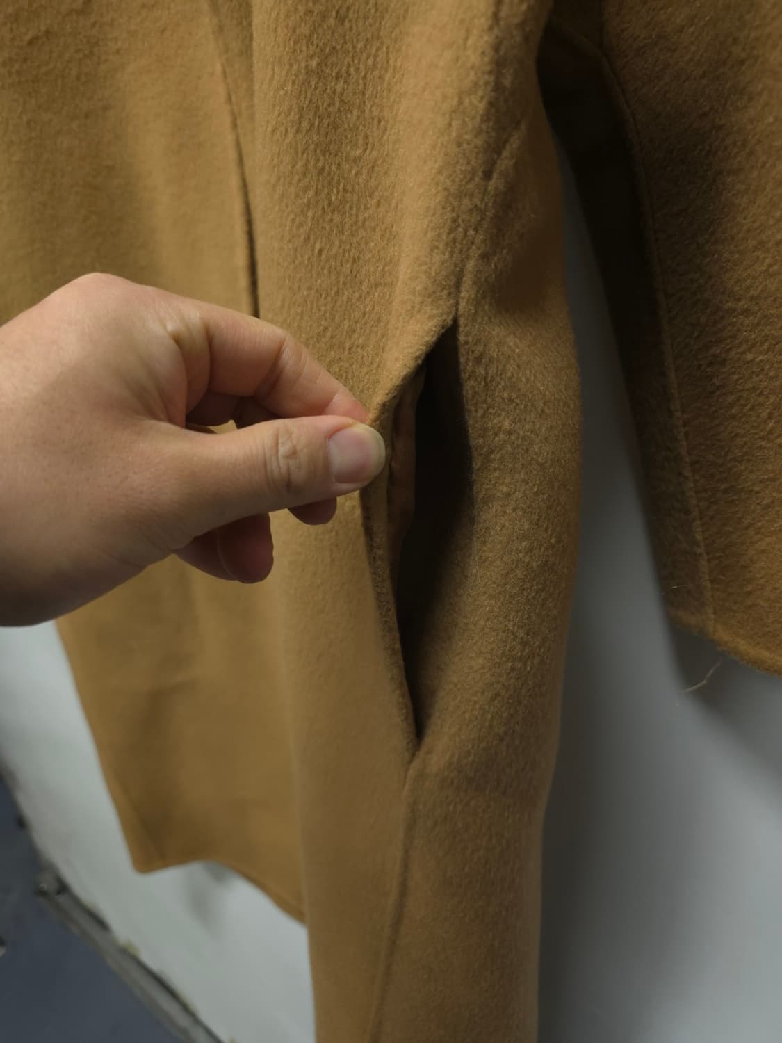 유메르 프리미엄 핸드메이드 캐시미어 울 오픈로브코트 상품이미지10