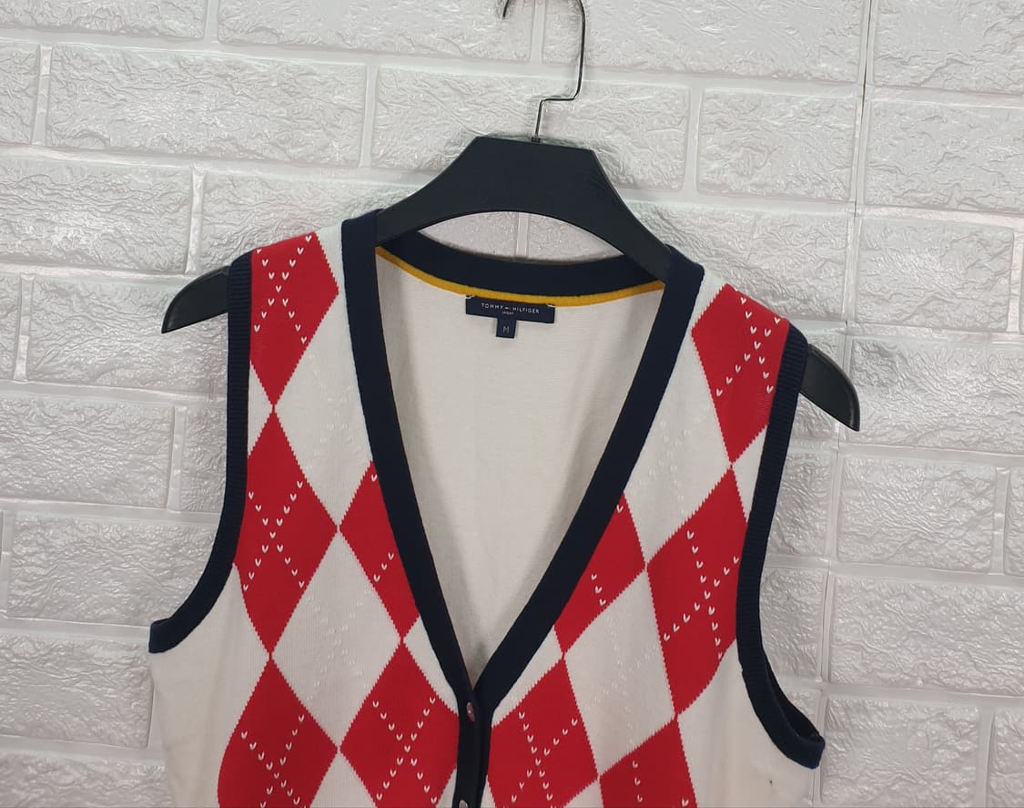 [M]타미힐피거 니트 브이넥 조끼 상품이미지3