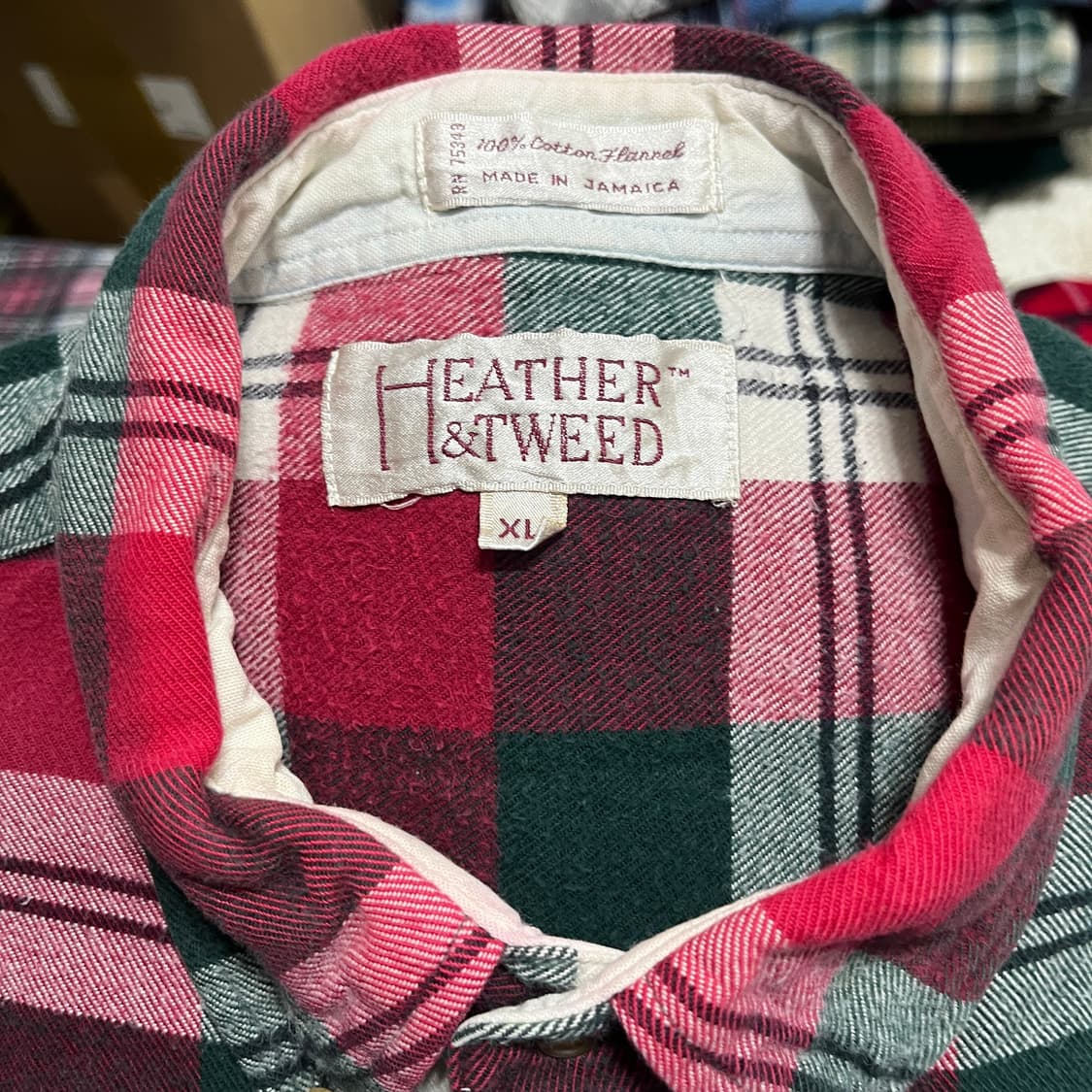 90s HEAVY COTTON FLANNEL 헤비코튼 플란넬 셔츠 상품이미지2