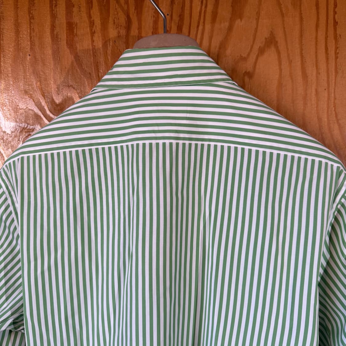 랄프로렌 퍼플라벨 그린 스트라이프 로고 드레스 셔츠 상품이미지7