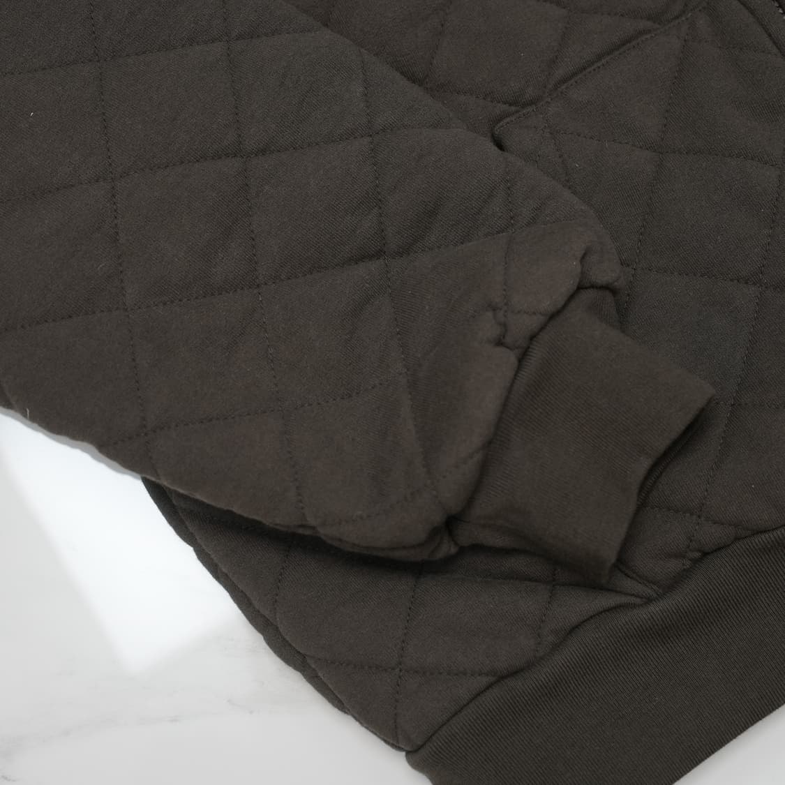 [XL] 슈프림 퀄티드 집업 후드 다크 브라운 상품이미지4