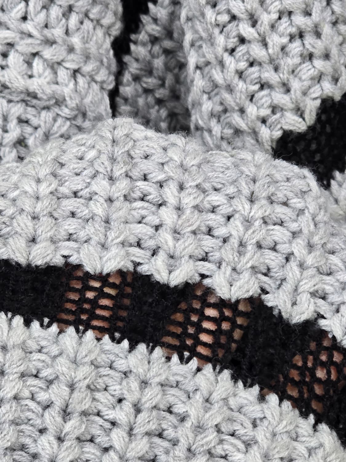 Savant Syndrome 스트라이프 크롭 니트 상품이미지6