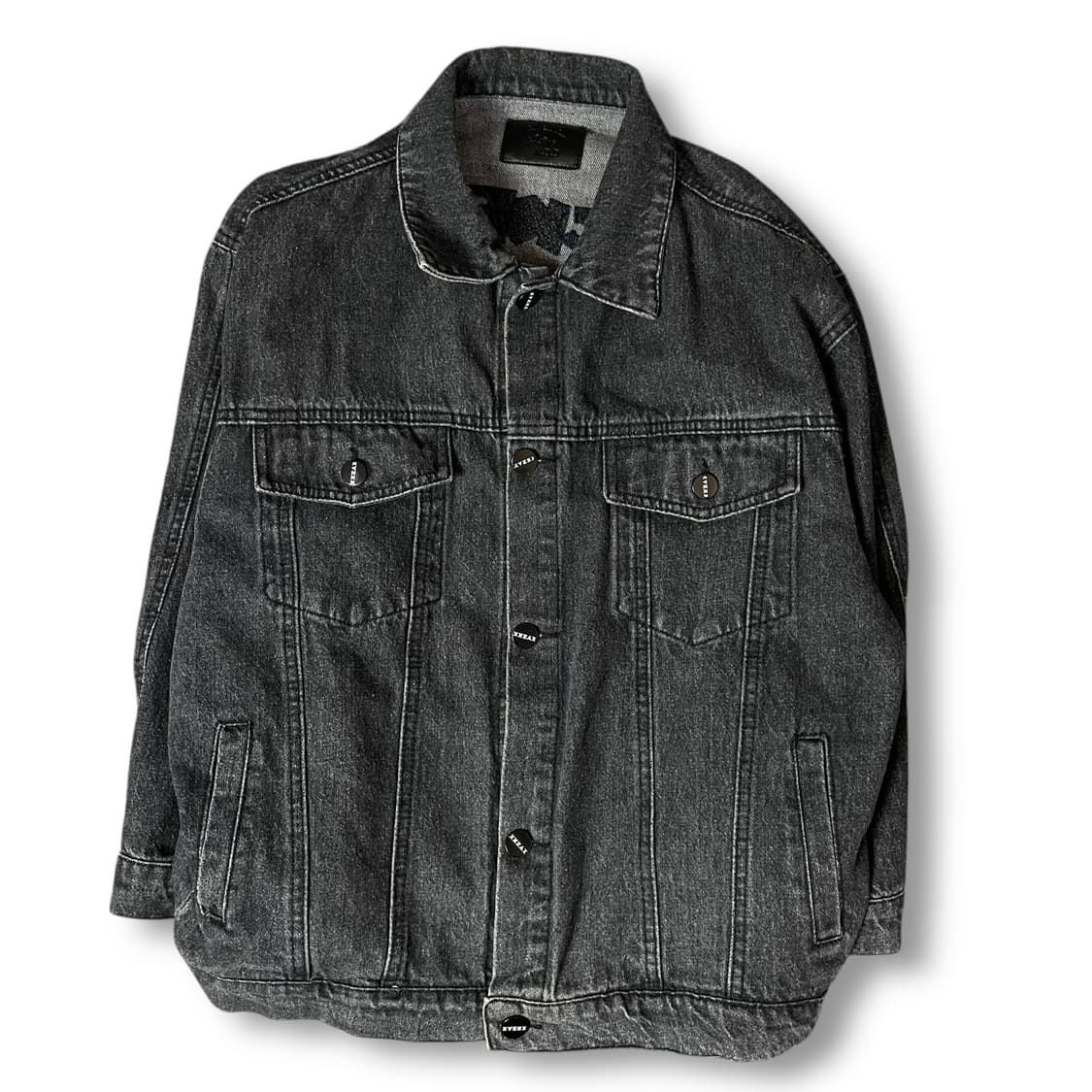 Niu duoduo 그레이 미키 데님 자켓 상품이미지1