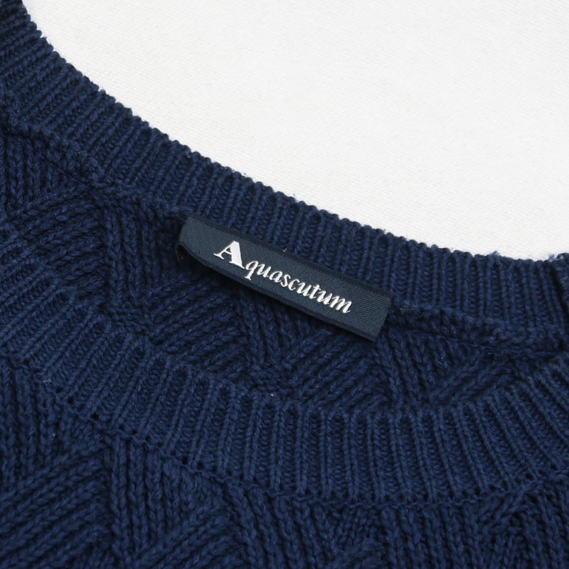 (착용컷) Aquascutum 패턴 니트 (남성용 98) 상품이미지5