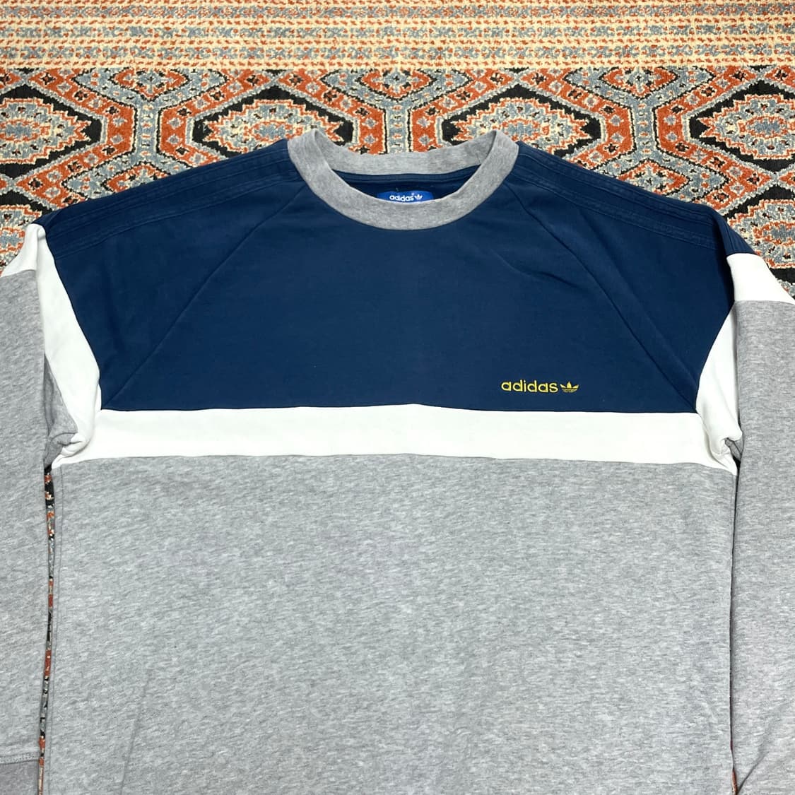  아디다스 오리지널 블루 배색 나그랑 맨투맨 남성105 상품이미지2
