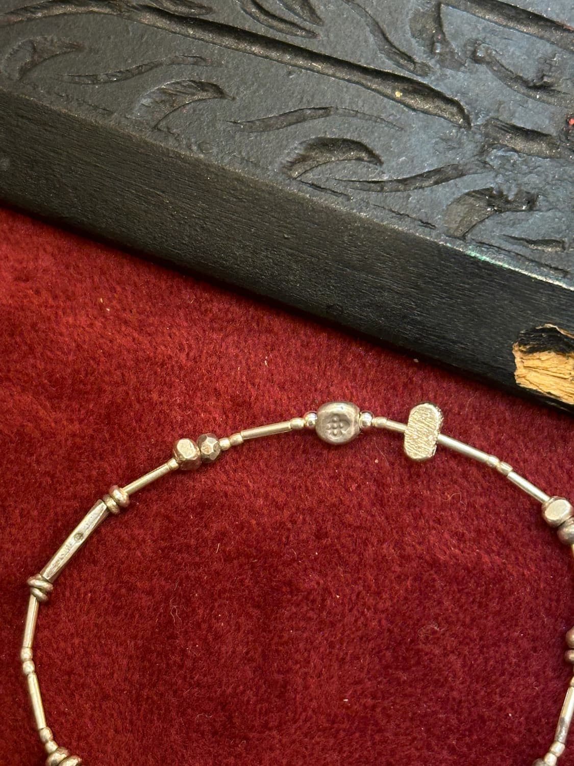 Musta karensilver banding bracelet 상품이미지2