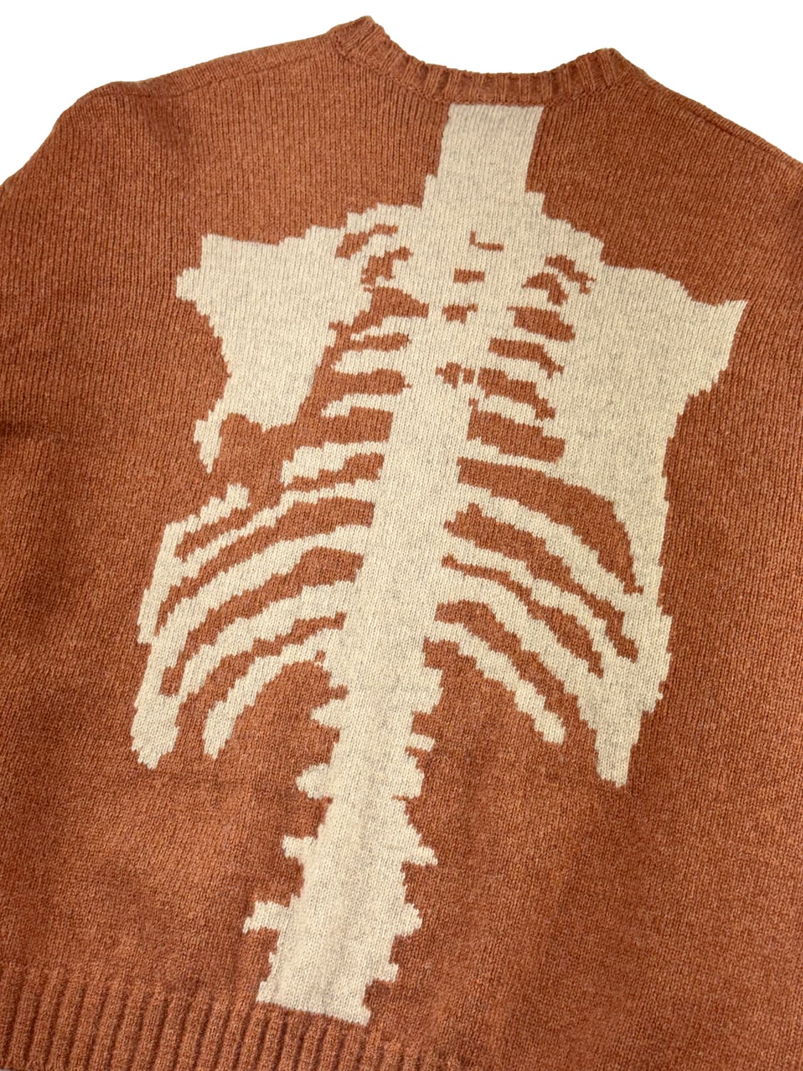 캐피탈 5G 울 본 크루넥 스웨터 오렌지 상품이미지4