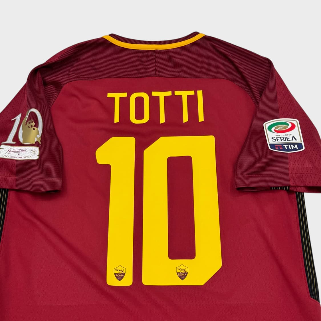 17-18 AS로마 홈 No.10 프란체스코 토티 상품이미지7