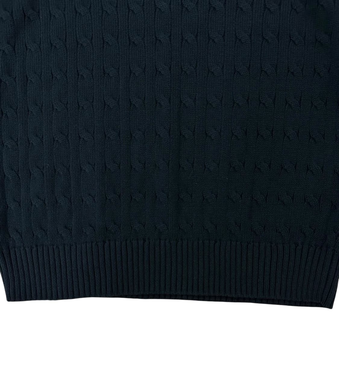 폴로 케이블니트 블랙 (XL)  상품이미지4