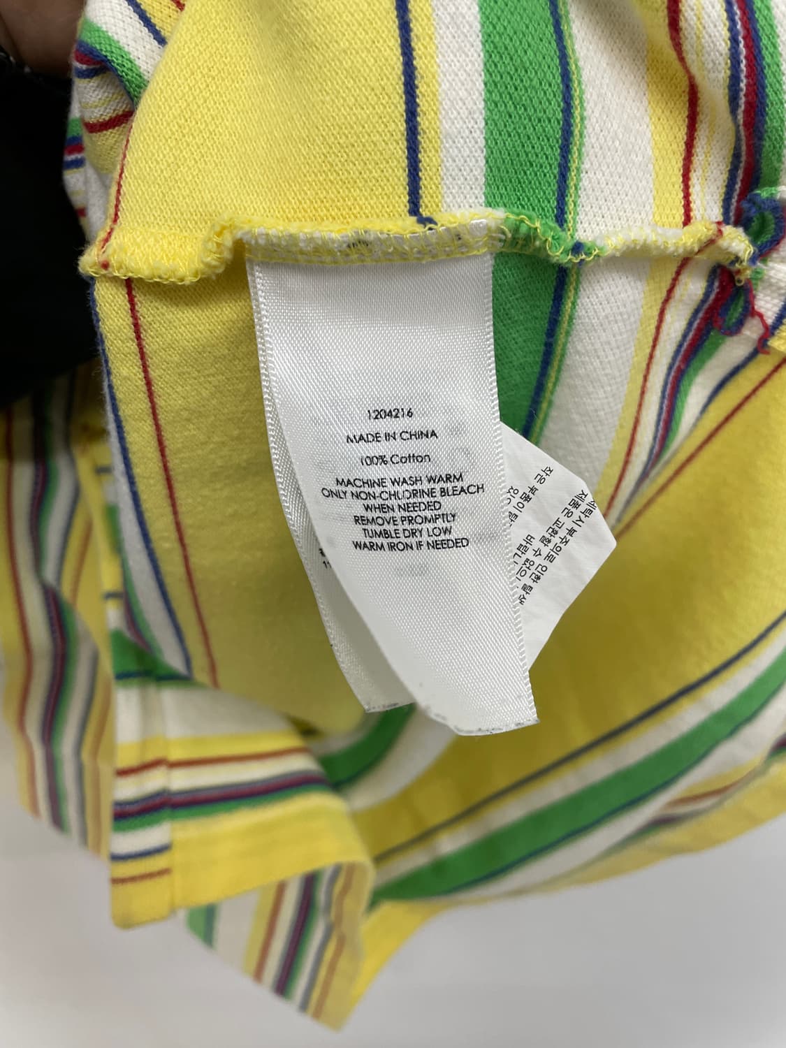 [폴로] 옐로우 스트라이프 반팔 PK티 상품이미지4