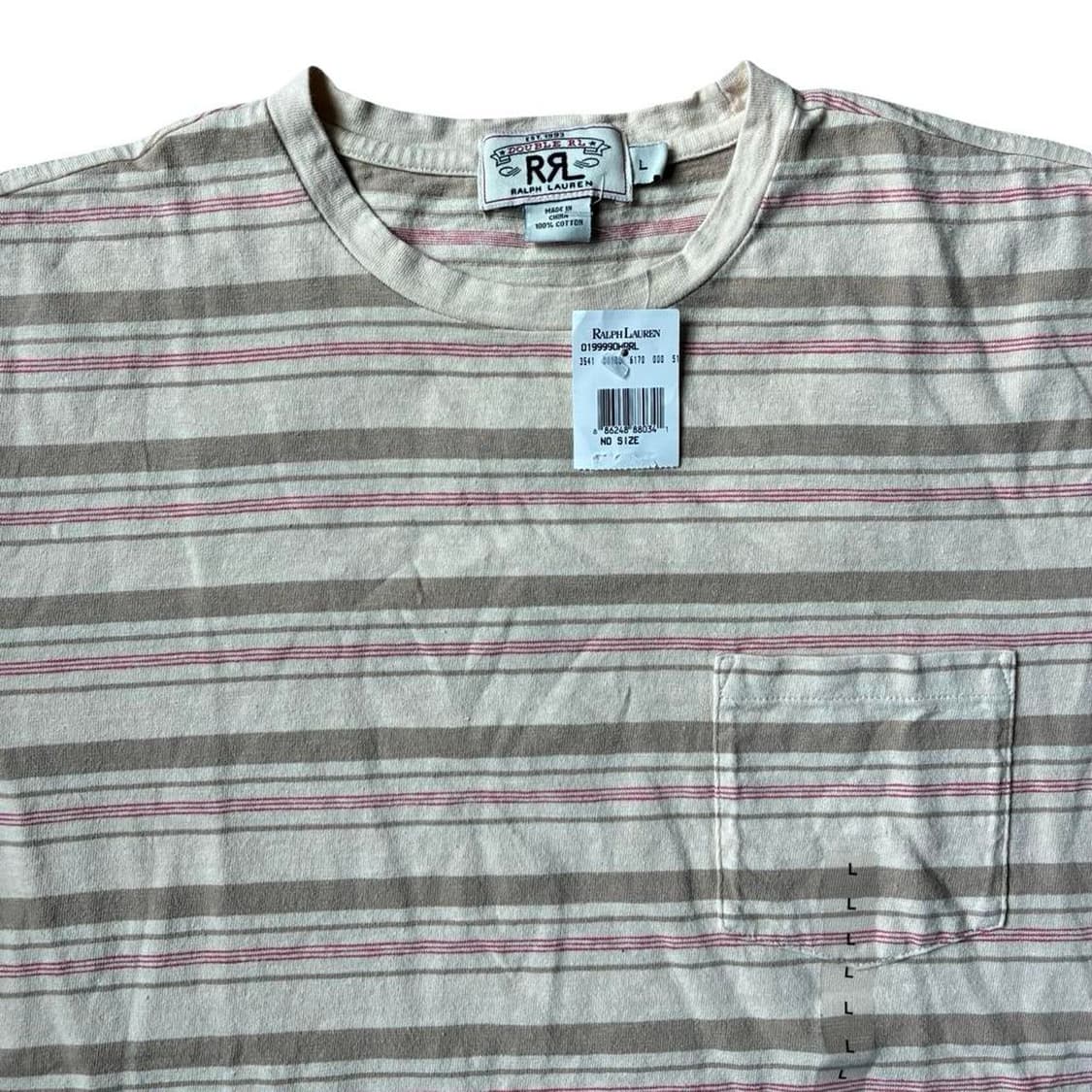 RRL 더블알엘 멀티 스트라이프 자카드 포켓 티셔츠 상품이미지2