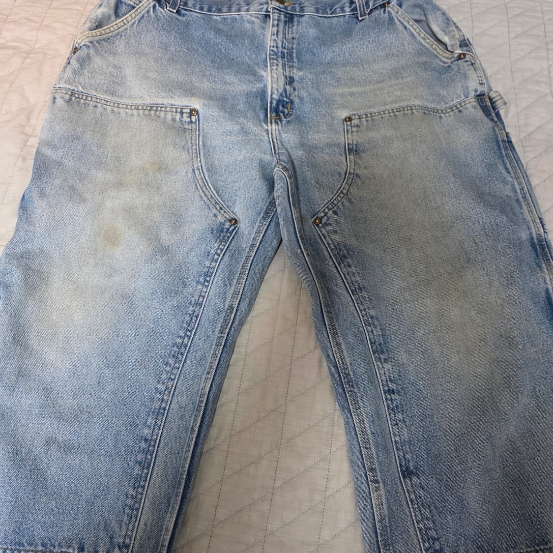 [42X32] 00s 칼하트 더블니 B73 DST 쿨워싱 데님팬츠 B25 상품이미지2